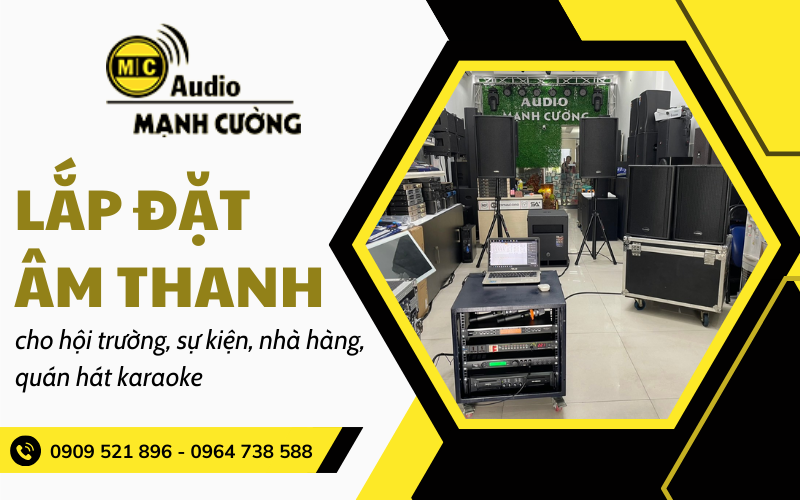 lắp đặt âm thanh quán hát karaoke